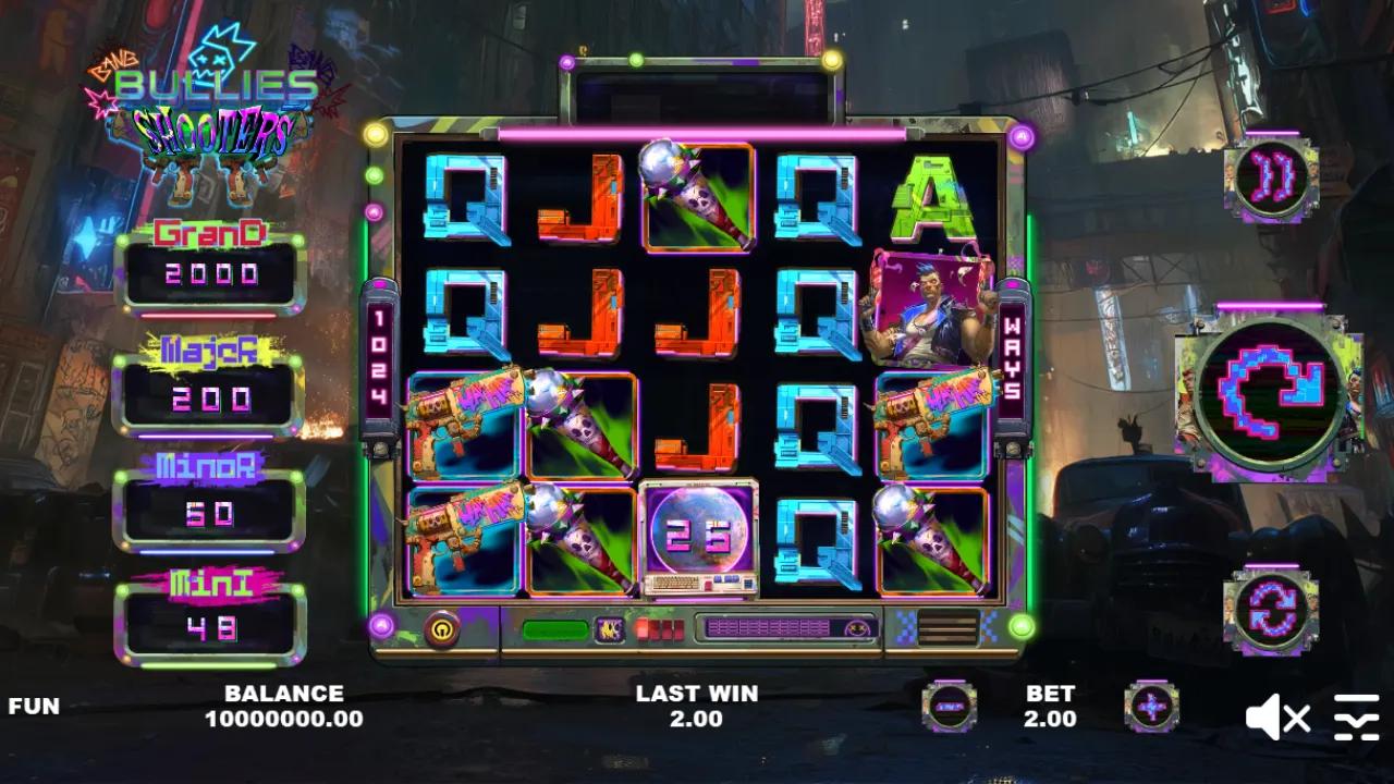 Bullies Shooters slot gameplay screenshot