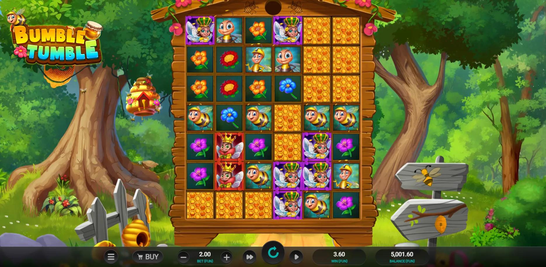 Bumble Tumble slot gameplay screenshot