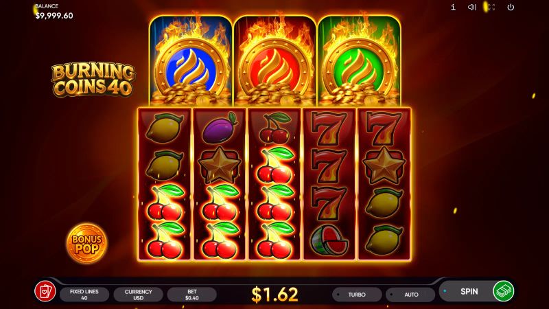 Burning Coins 40 gameplay screenshot