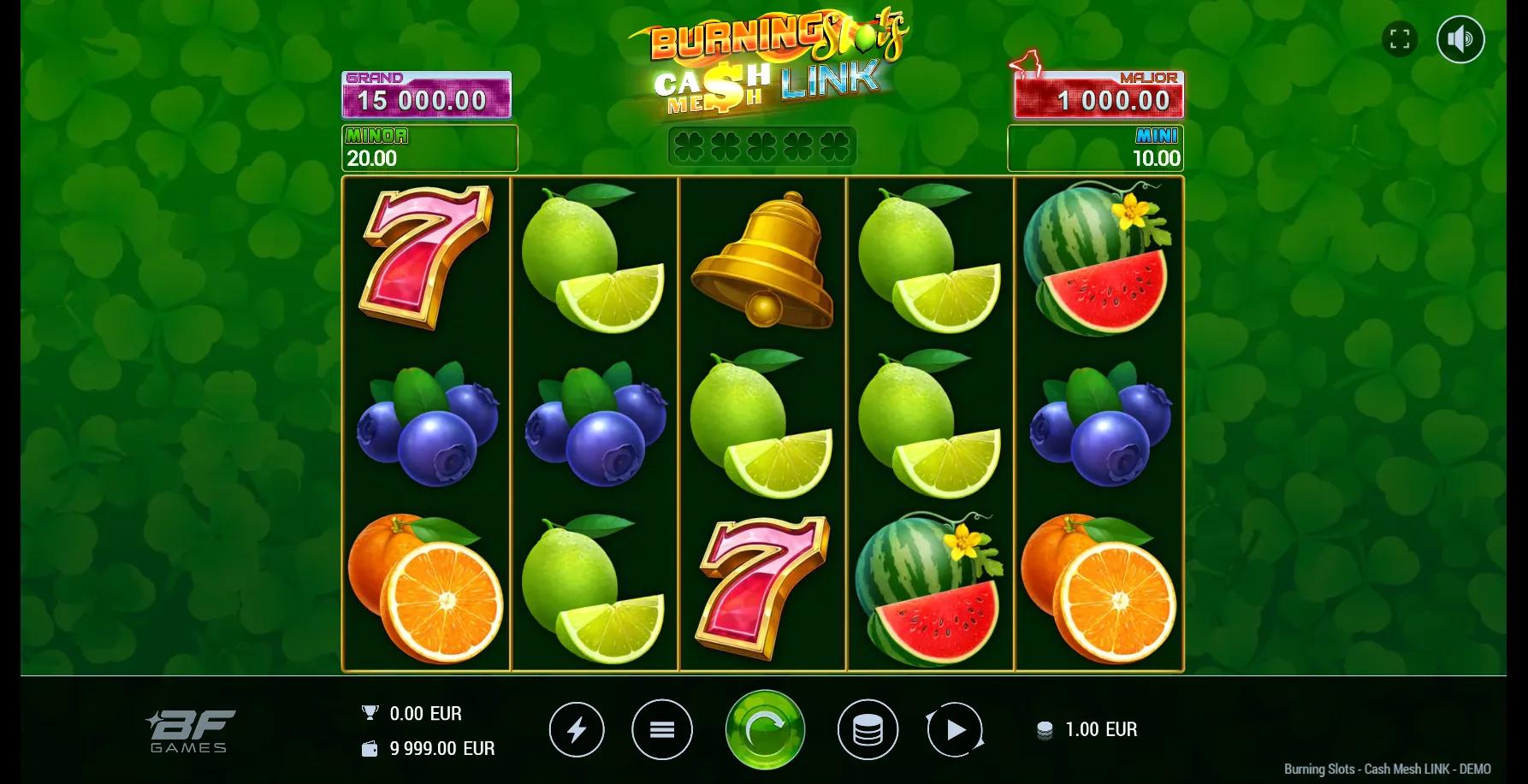 Burning Slots Cash Mesh LINK slot gameplay screenshot