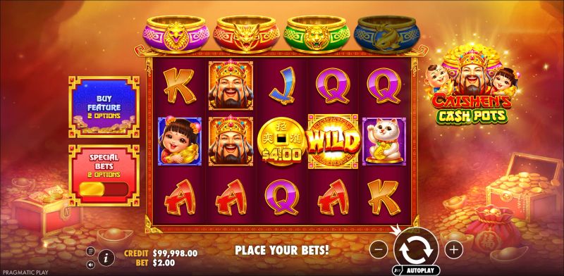 Caishen's Cash Pots gameplay screenshot