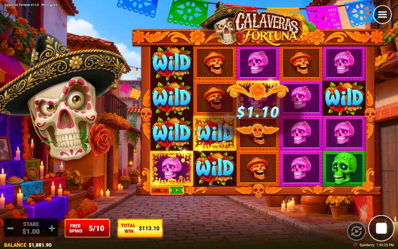 Calaveras Fortuna gameplay screenshot