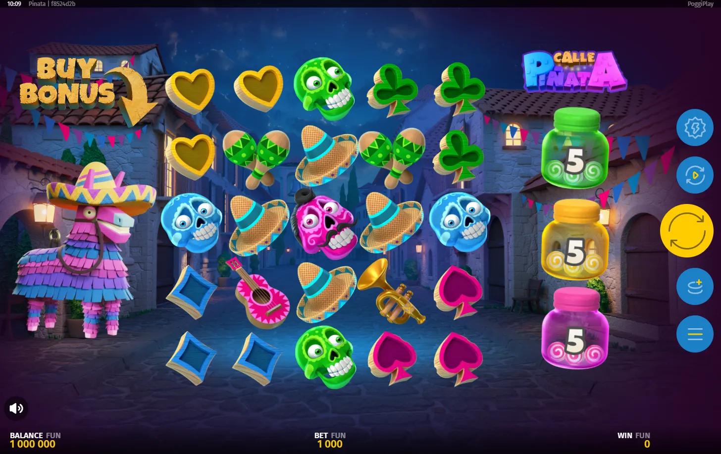 Calle Piñata slot gameplay screenshot