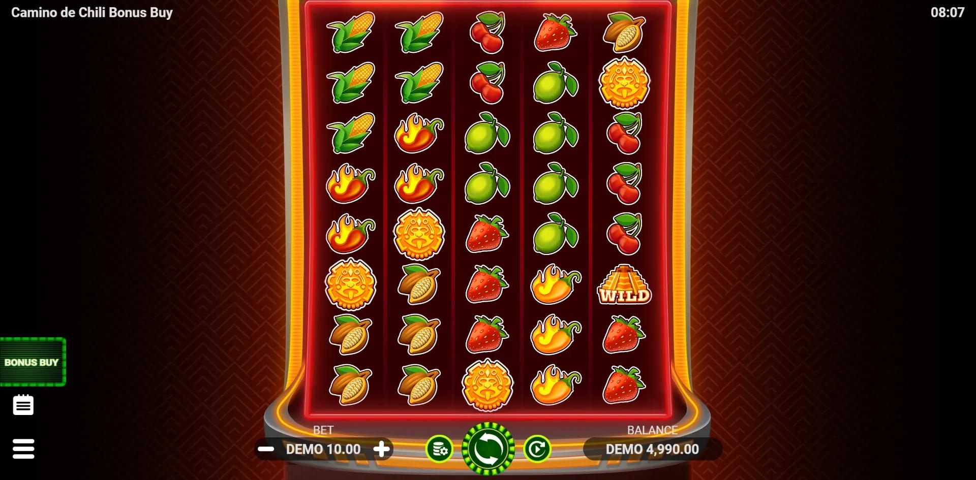 Camino de Chili Bonus Buy slot gameplay screenshot
