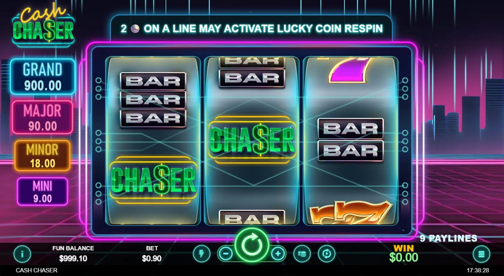 Cash Chaser slot gameplay screenshot