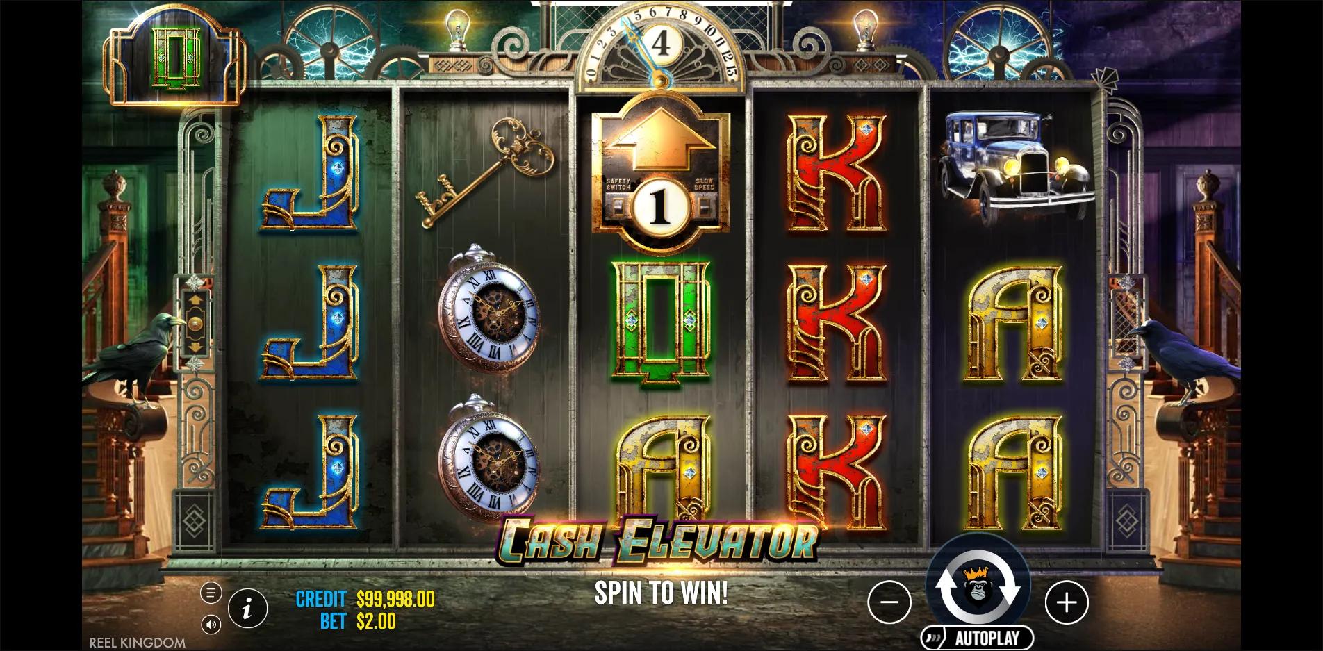 Cash Elevator slot gameplay screenshot