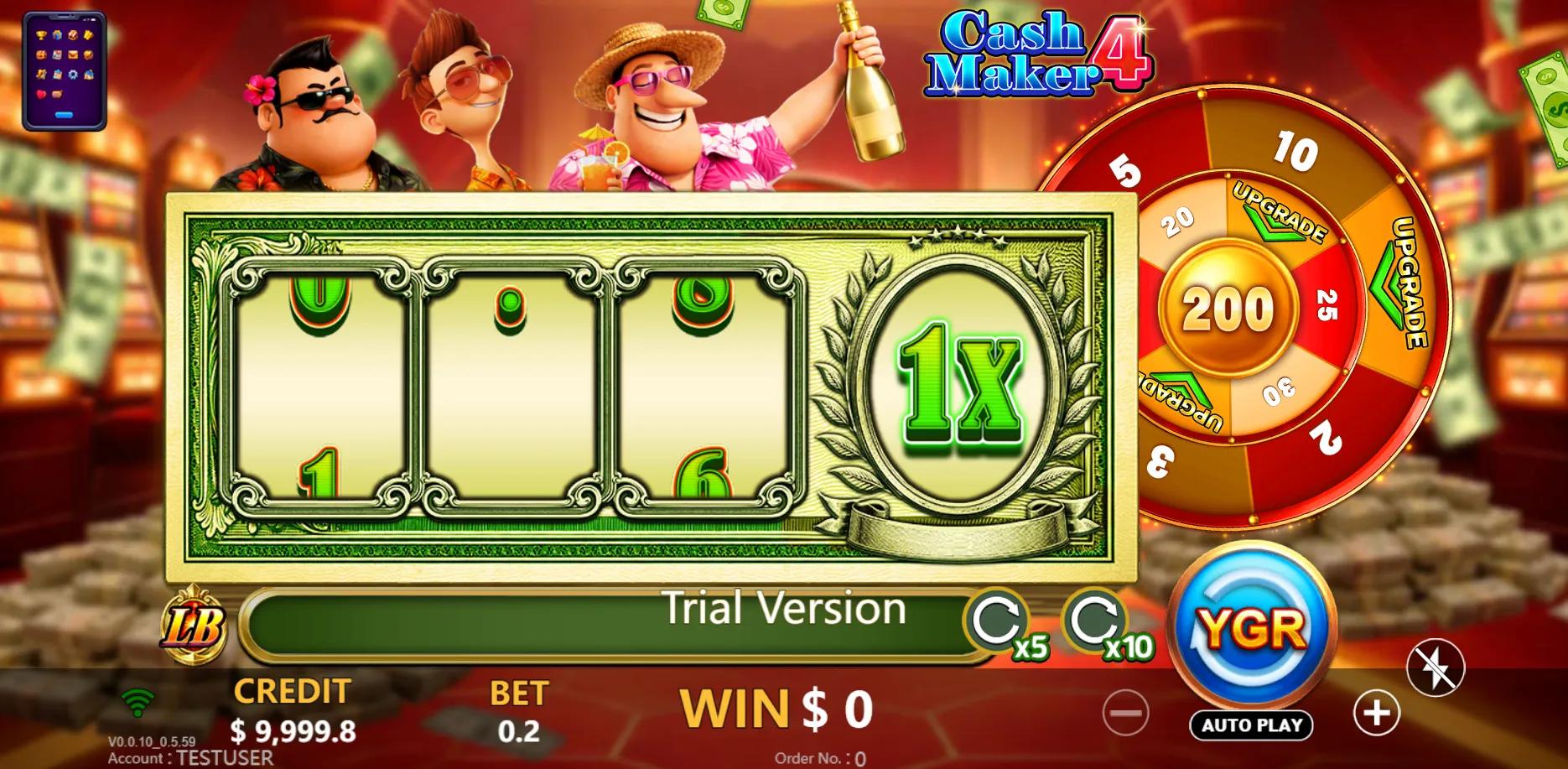 Cash Maker 4 slot gameplay screenshot