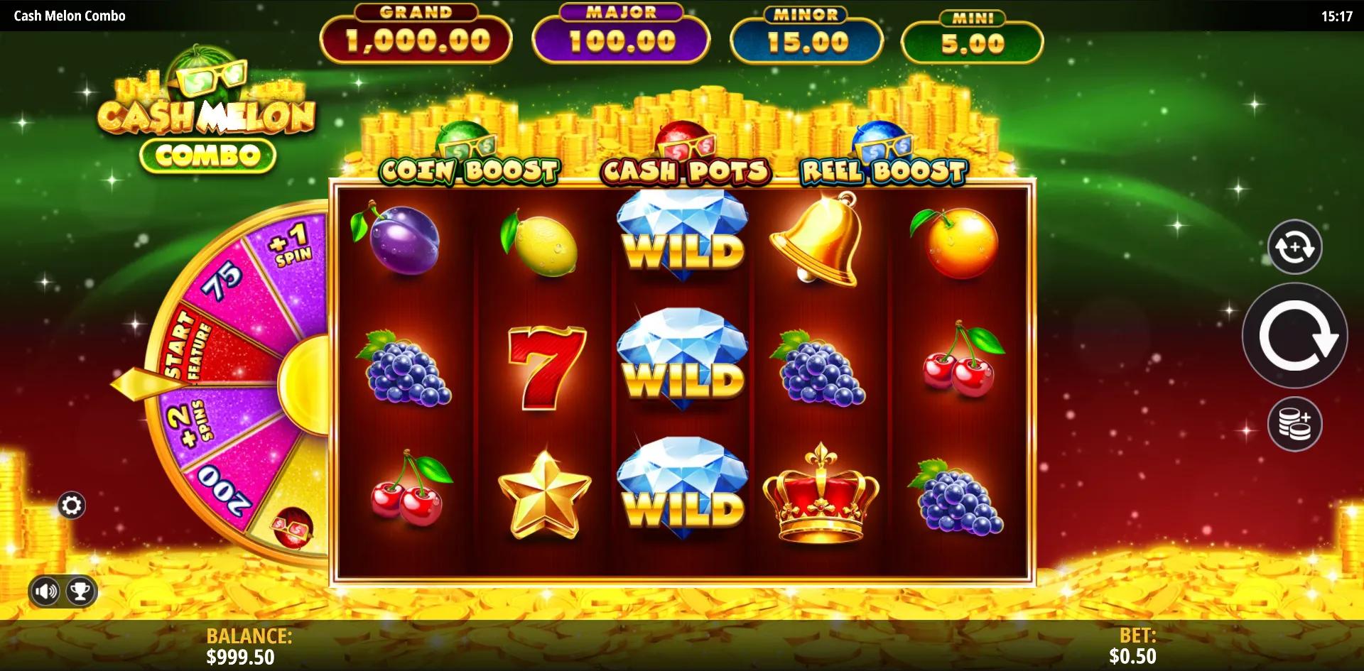 Cash Melon Combo slot gameplay screenshot