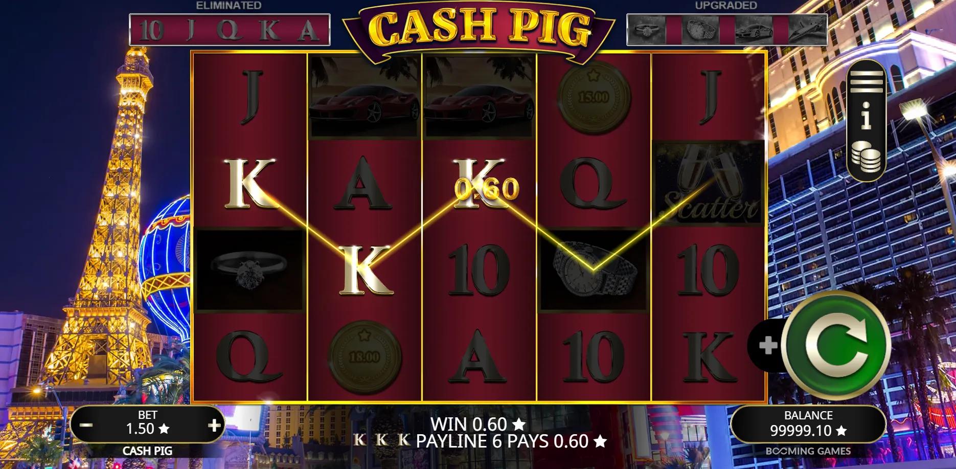 Cash Pig slot gameplay screenshot