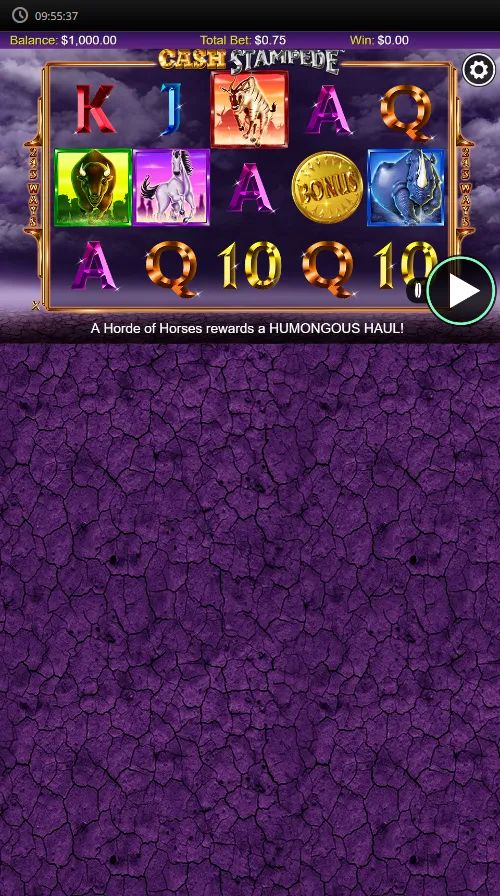 Cash Stampede gameplay screenshot