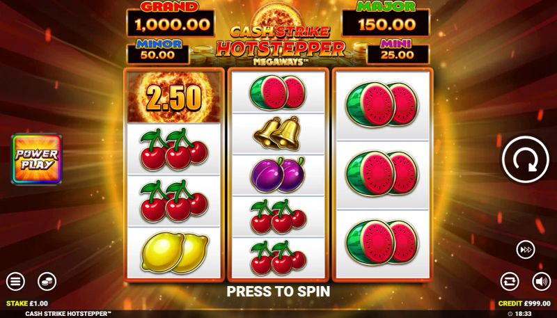 Cash Strike Hotstepper Megaways gameplay screenshot