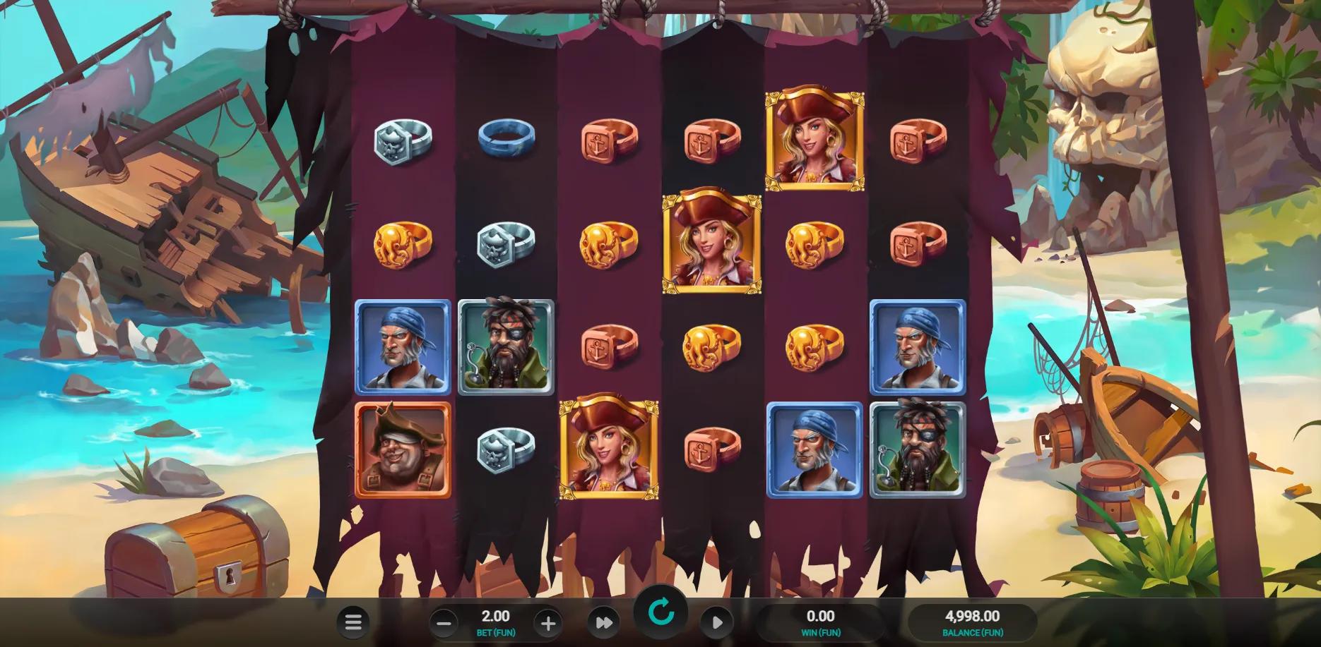 Castaway Cove Dream Drop slot gameplay screenshot