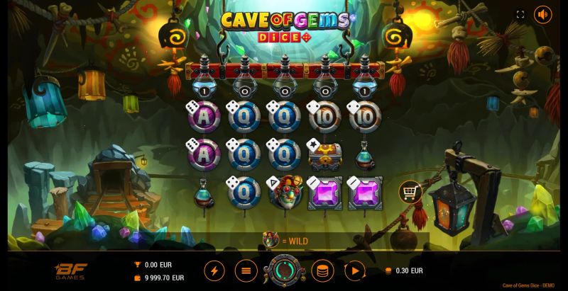 Cave of Gems Dice gameplay screenshot