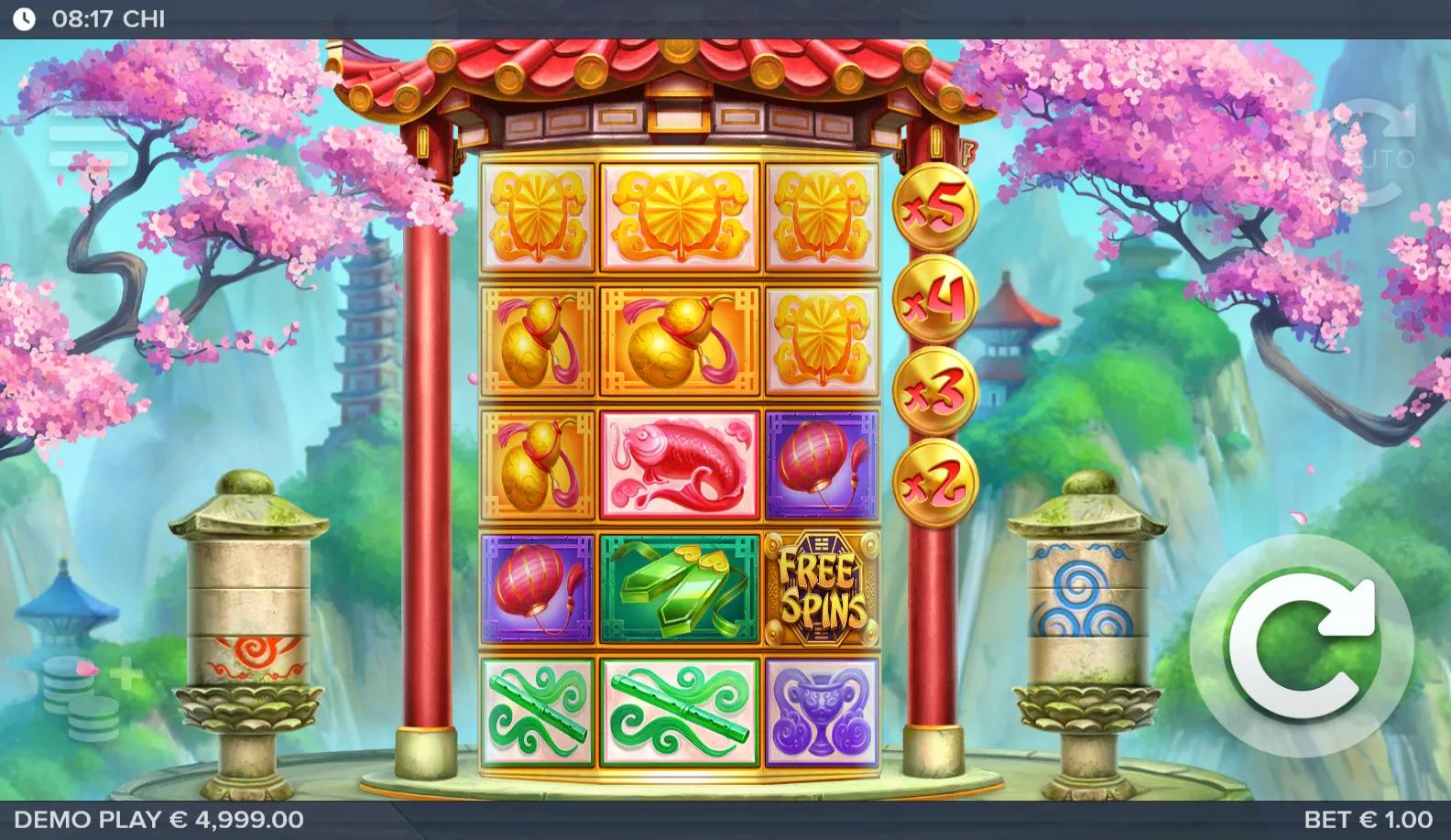 Chi slot gameplay screenshot