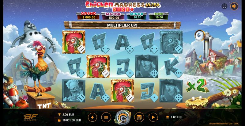 Chicken Madness Ultra Dice gameplay screenshot