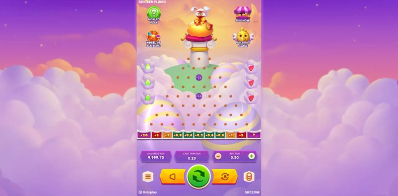 Chicken Plinko gameplay screenshot