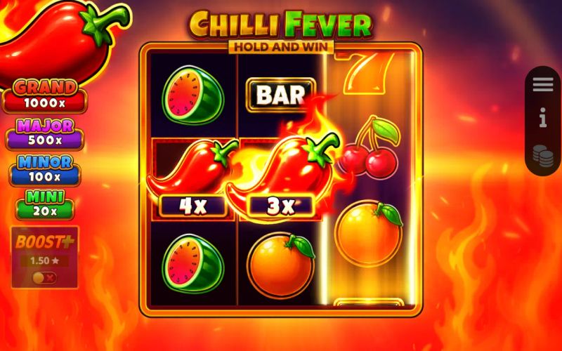 Chilli Fever Hold and Win gameplay screenshot