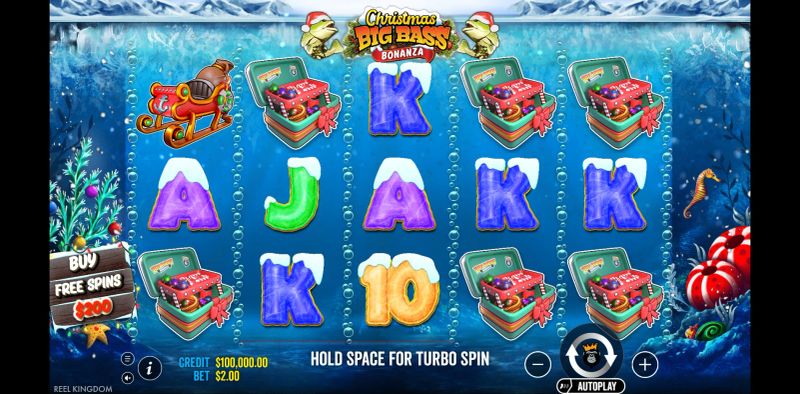 Christmas Big Bass Bonanza gameplay screenshot