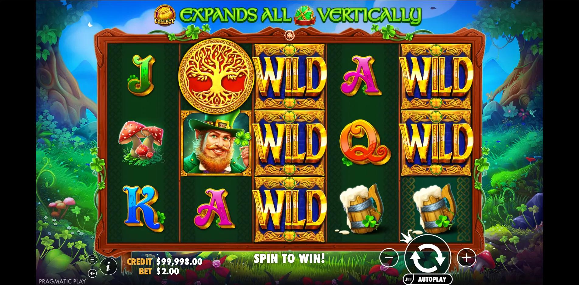 Clover Gold slot gameplay screenshot