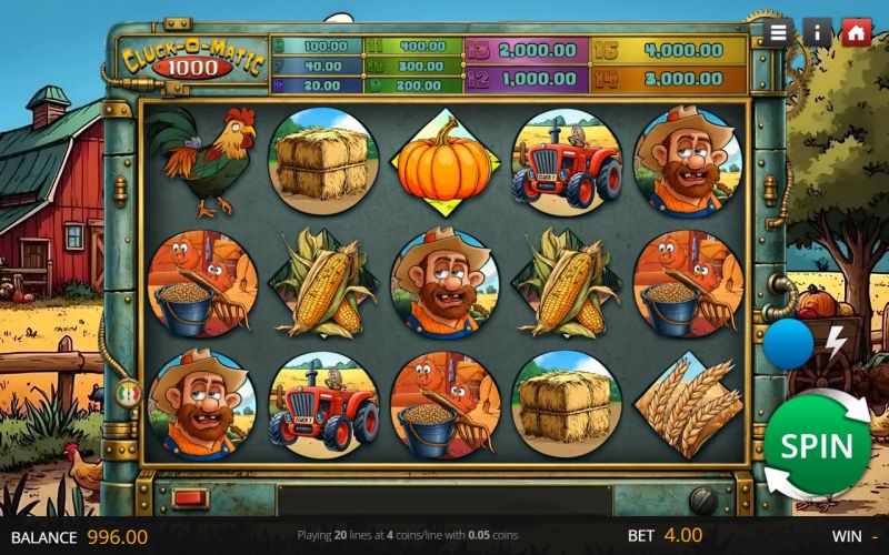 Cluck-O-Matic 1000 gameplay screenshot