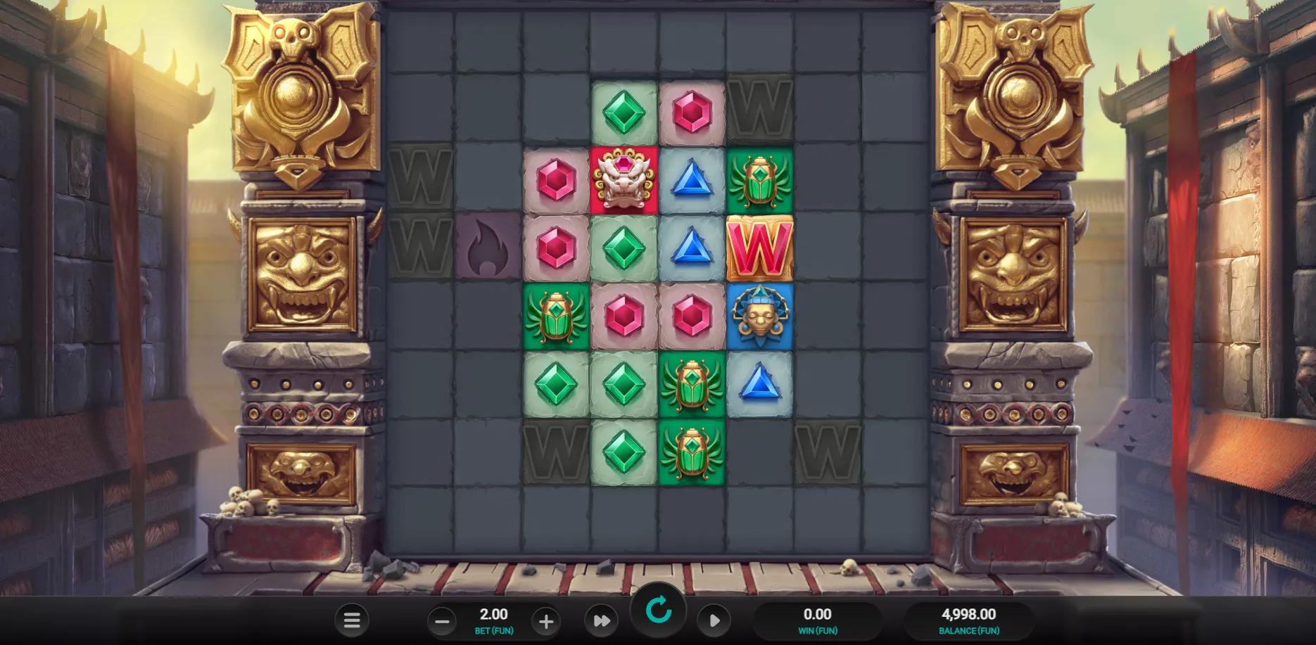 Cluster Tumble Dream Drop slot gameplay screenshot