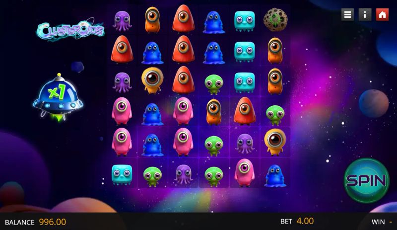 Clusteroids gameplay screenshot