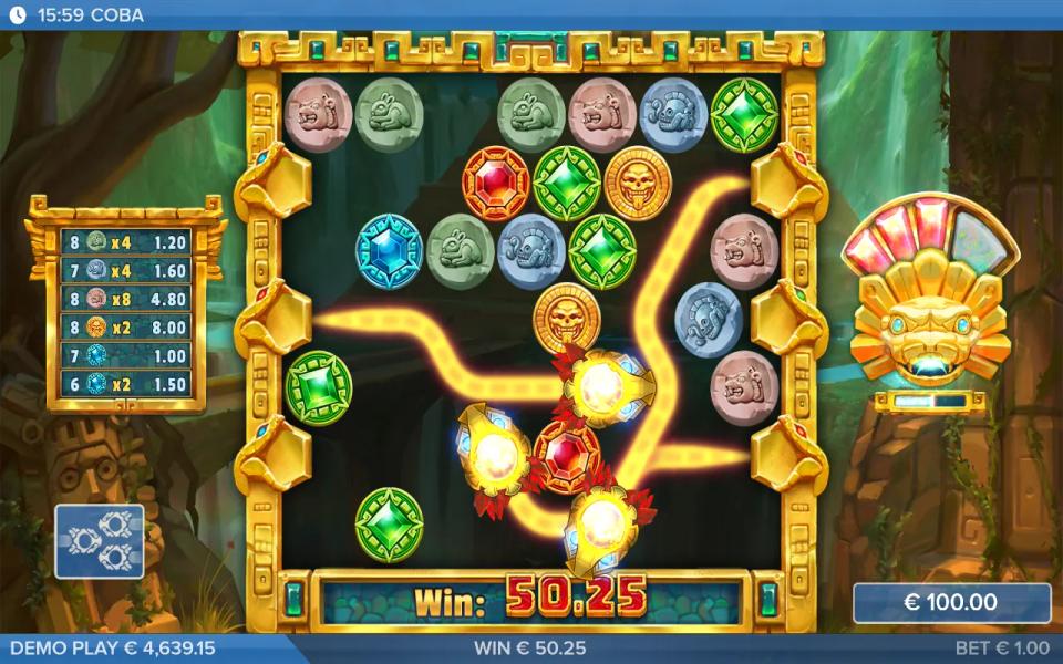 Several glowing snake heads walking a thinned Coba grid during the QUETZALCOATL mode, leaving yellow trails