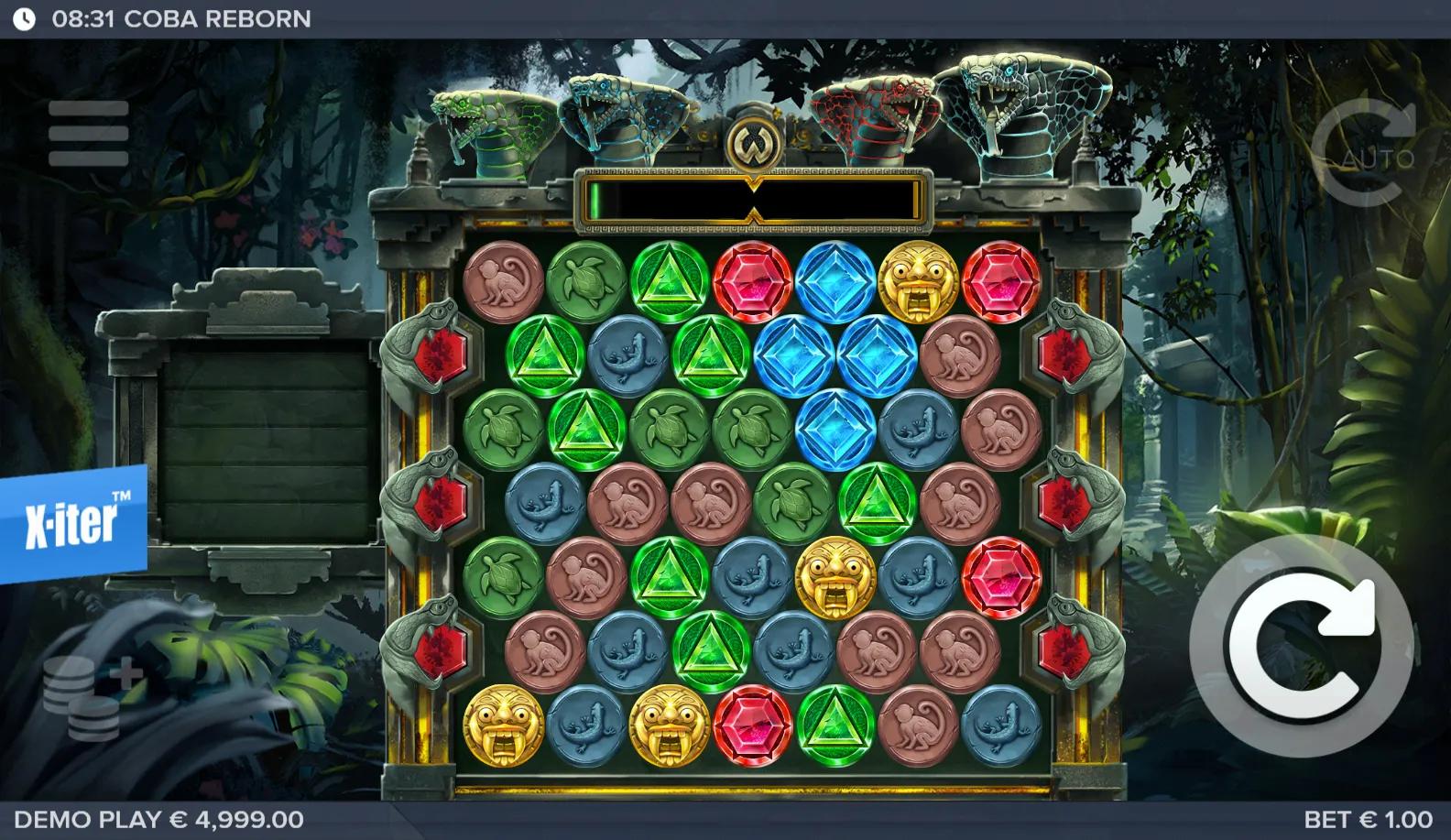 ELK Studios's Coba Reborn slot - Adventure theme, high volatility action