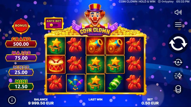 Coin Clown: Hold and Win gameplay screenshot
