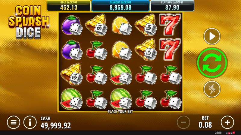 Coin Splash Dice gameplay screenshot