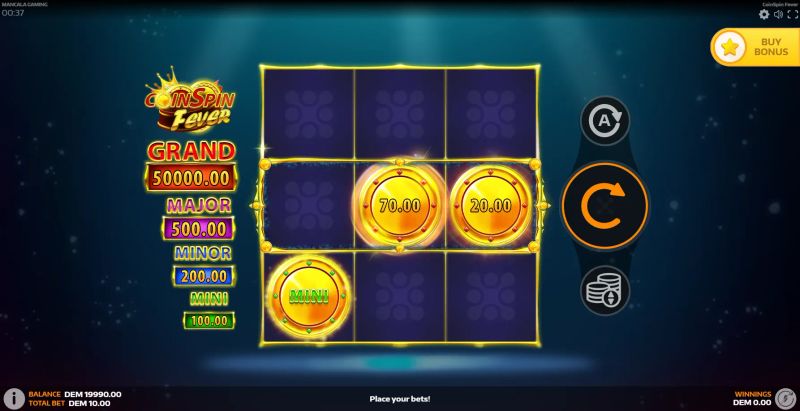 CoinSpin Fever gameplay screenshot
