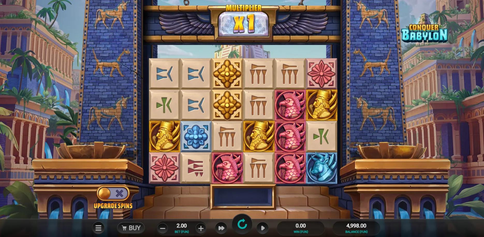 Conquer Babylon slot gameplay screenshot