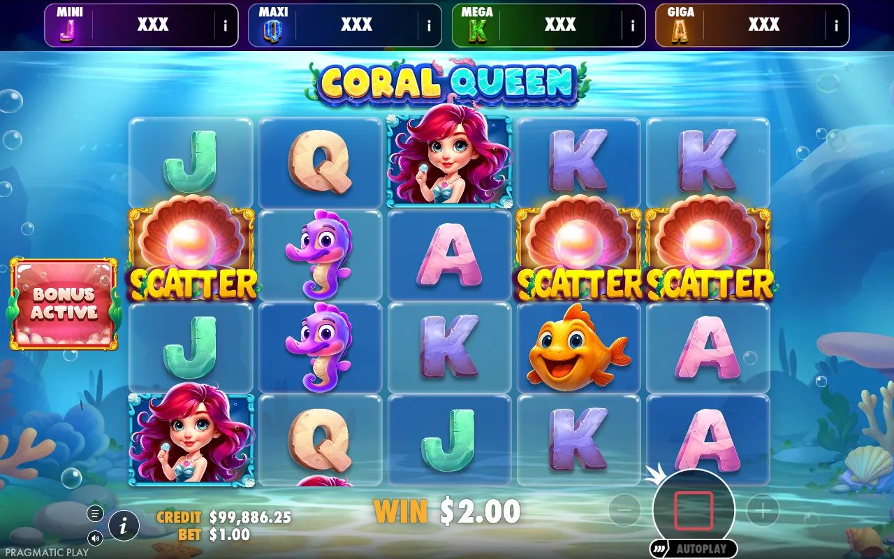 Coral Queen Oranje Jackpot - screenshot 2