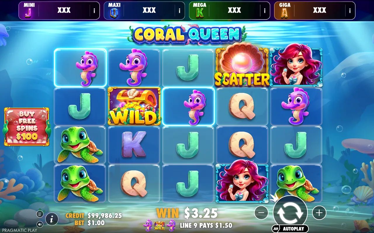 Coral Queen Oranje Jackpot - screenshot 4