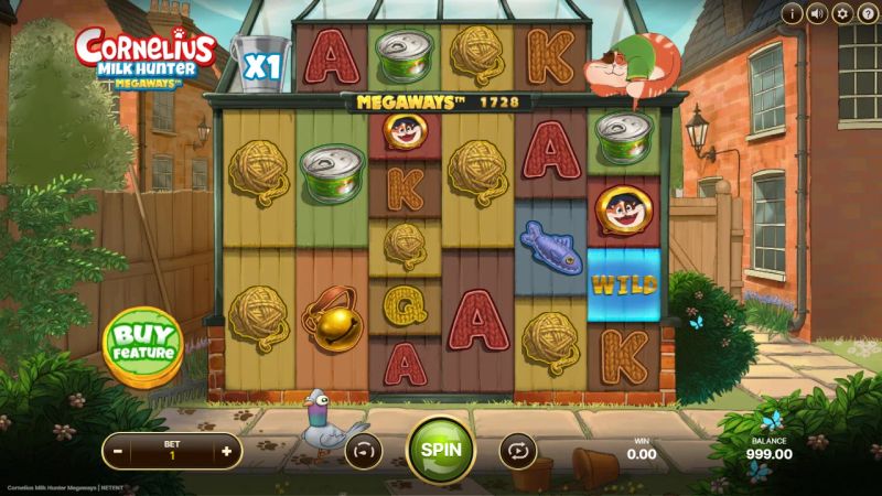 Cornelius Milk Hunter Megaways gameplay screenshot