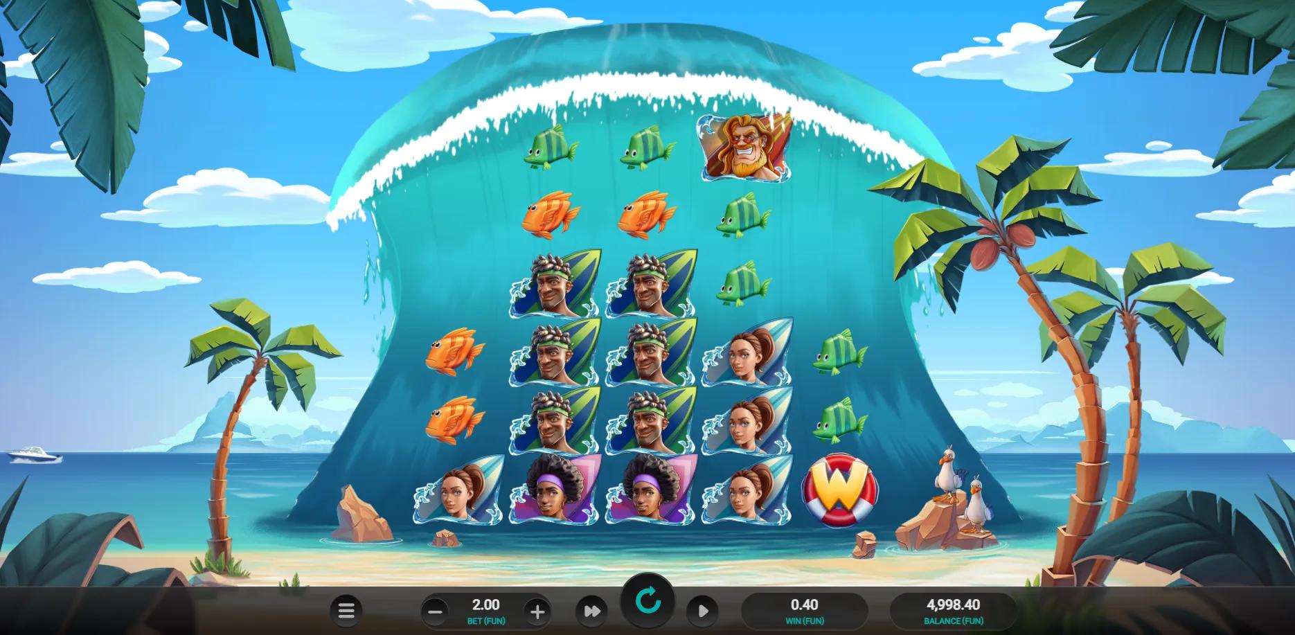 Cowabunga Dream Drop slot gameplay screenshot