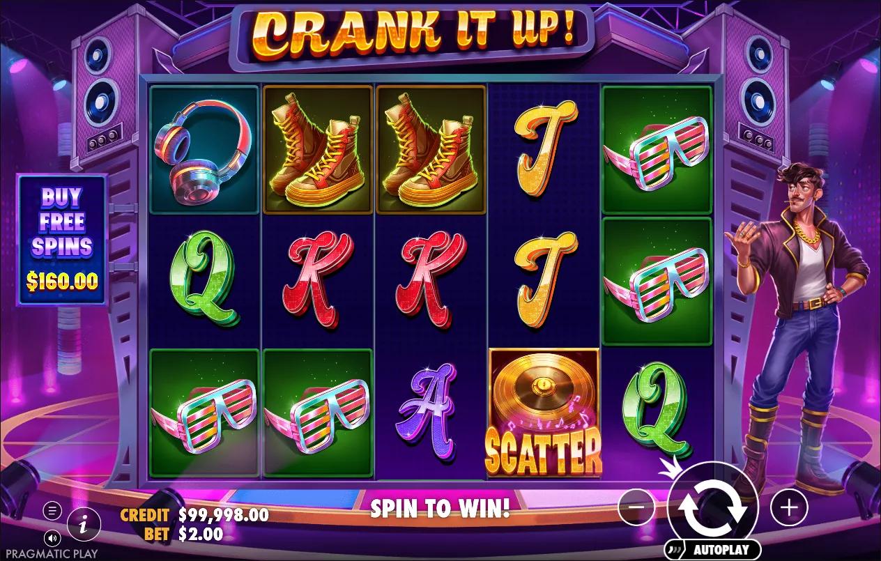 Crank It Up slot gameplay screenshot