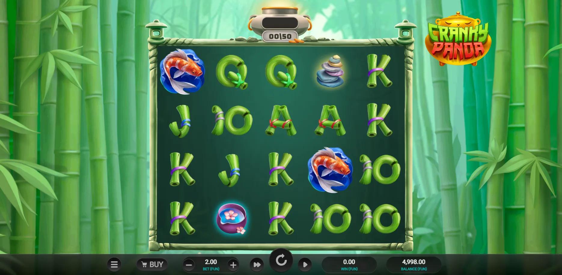 Cranky Panda slot gameplay screenshot