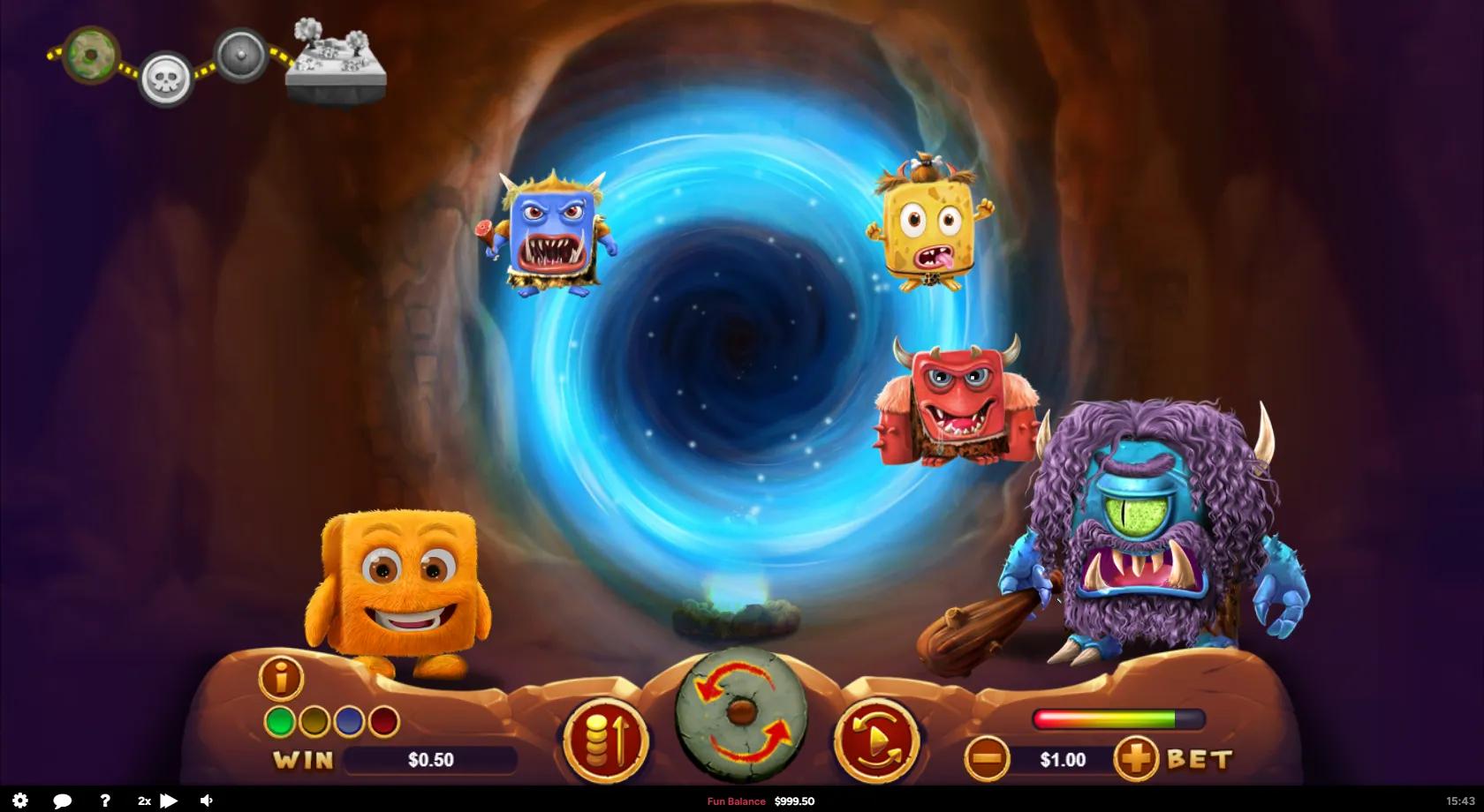 Cubee slot gameplay screenshot