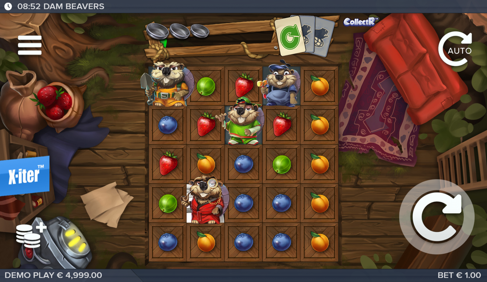 Dam Beavers slot gameplay screenshot