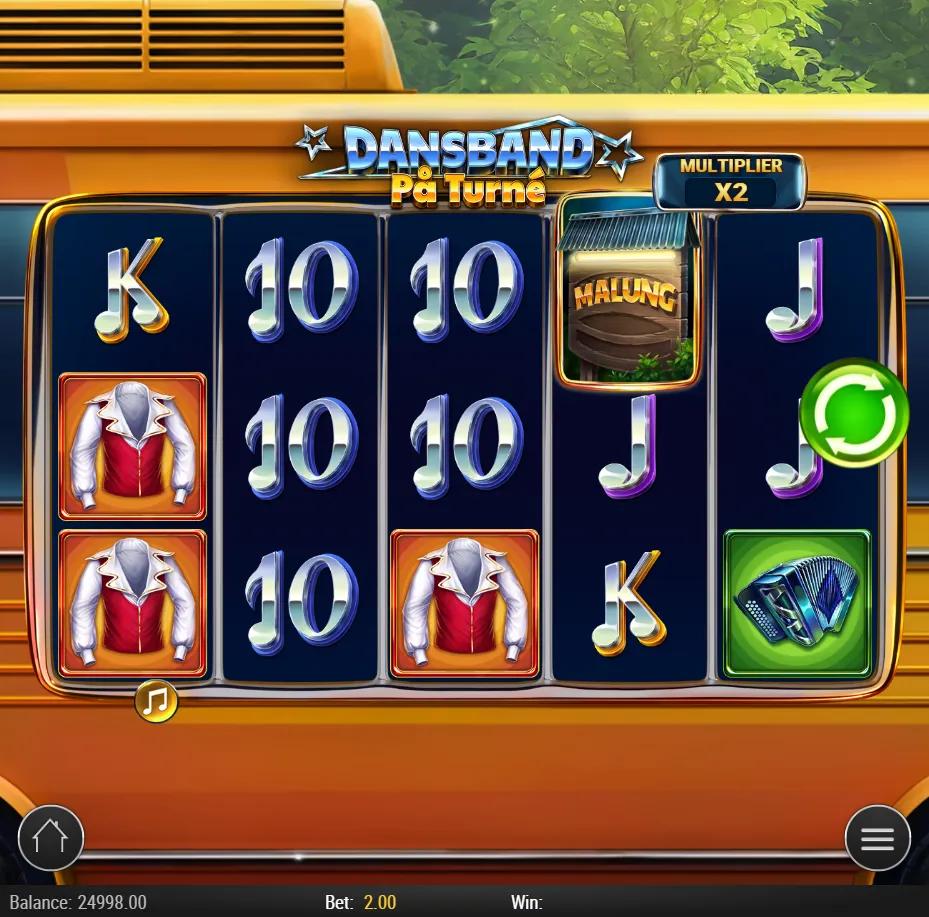 Dansband På Turné - Expanding Wilds active on Play'n GO's Classic slot
