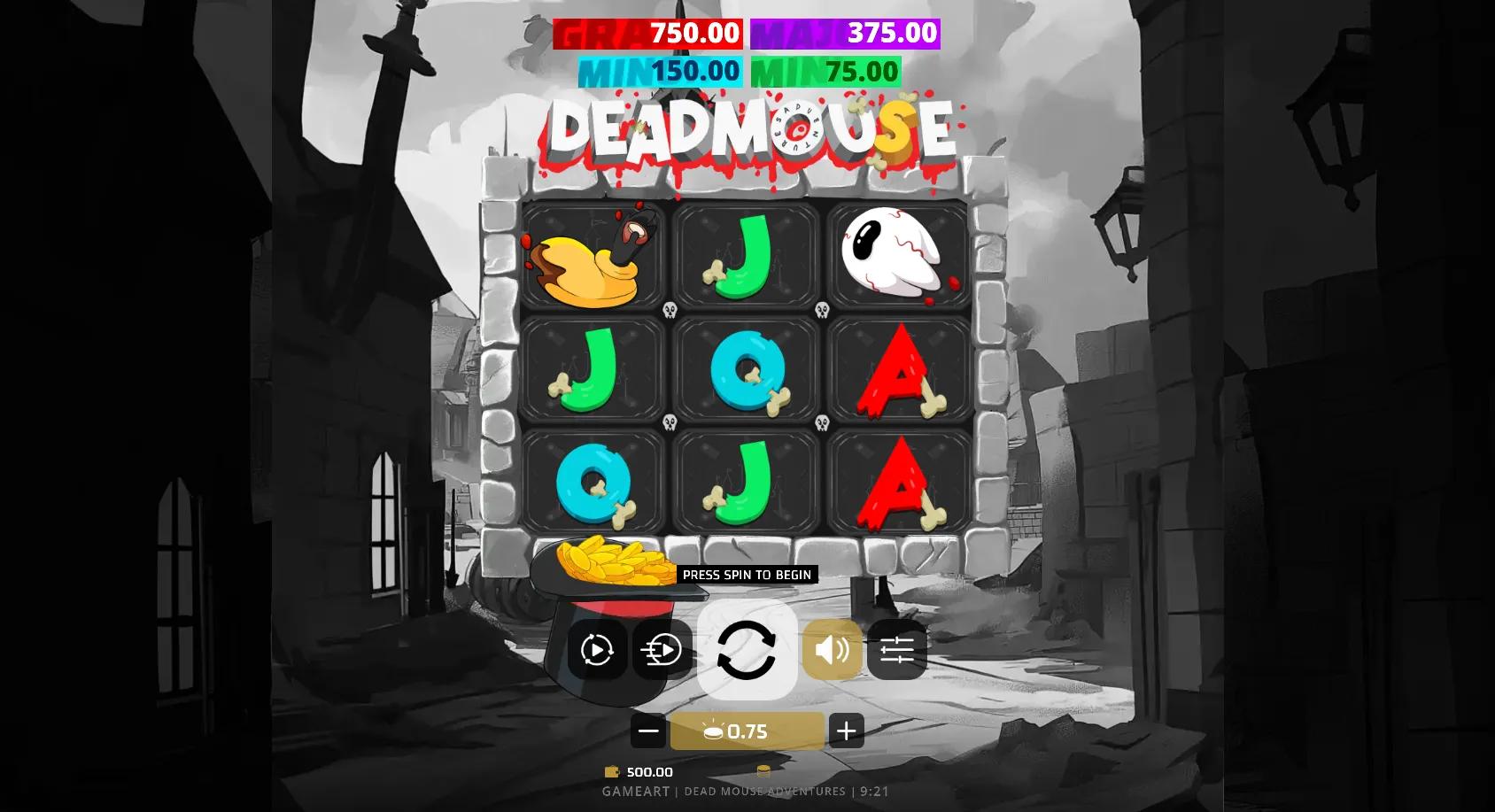 Dead Mouse Adventures slot gameplay screenshot