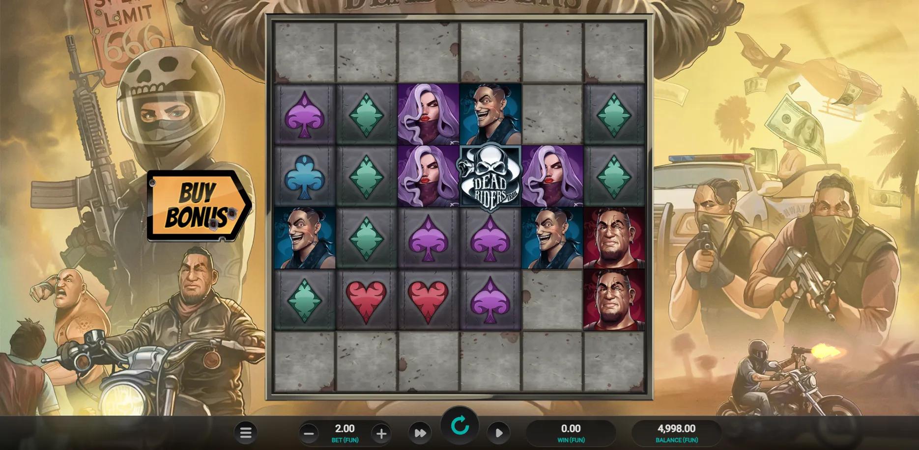 Dead Rider's Trail slot gameplay screenshot
