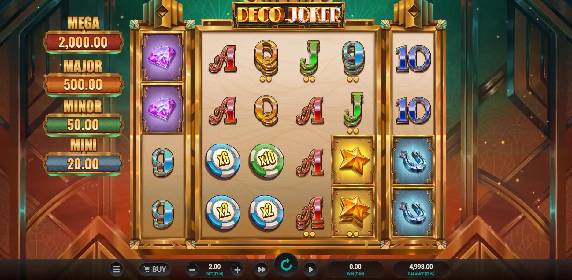 Deco Joker slot gameplay screenshot