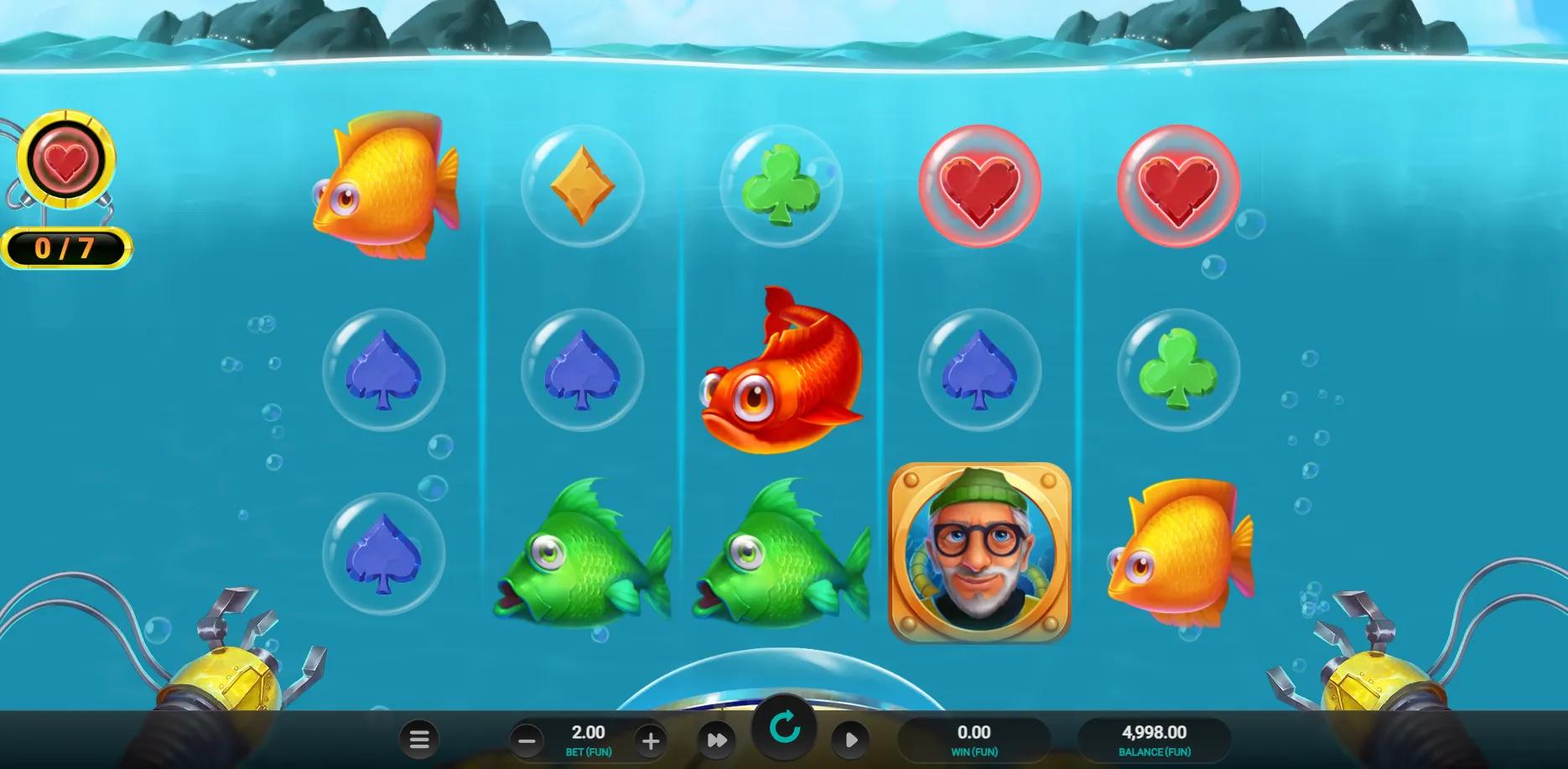 Deep Descent slot gameplay screenshot