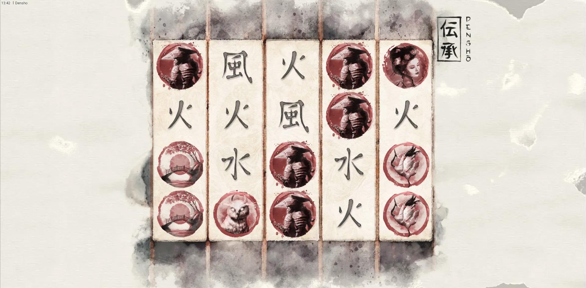 Densho slot gameplay screenshot