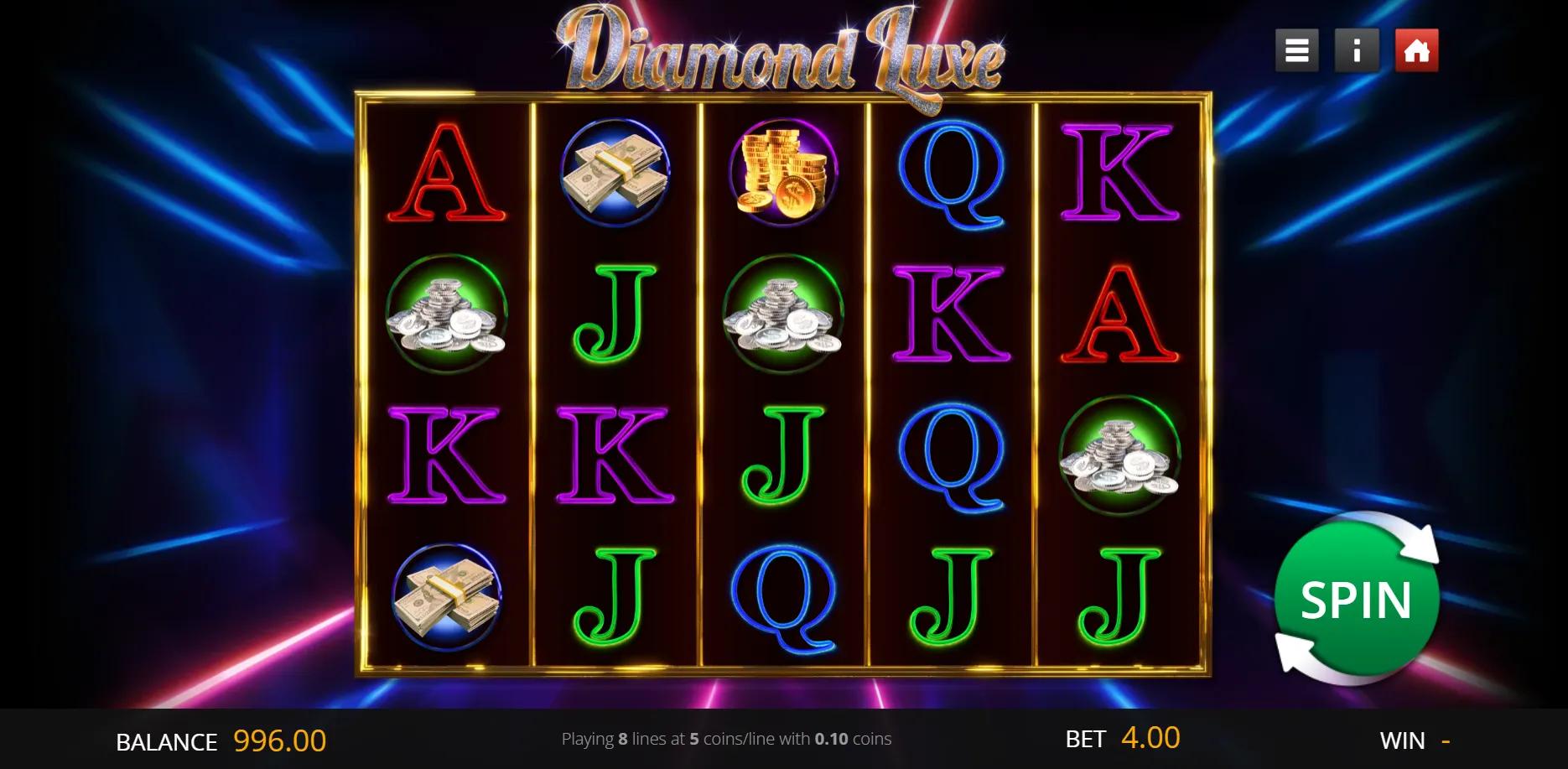 Diamond Luxe slot gameplay screenshot