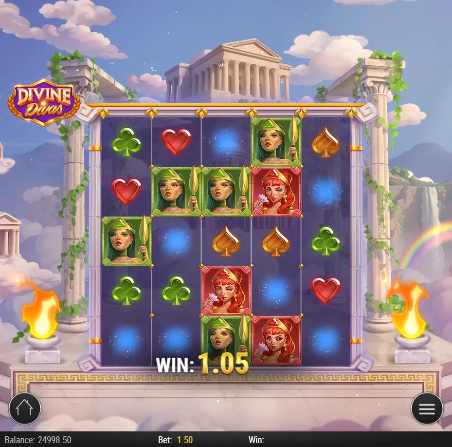 Play'n GO's Divine Divas slot - Gods theme, high volatility action