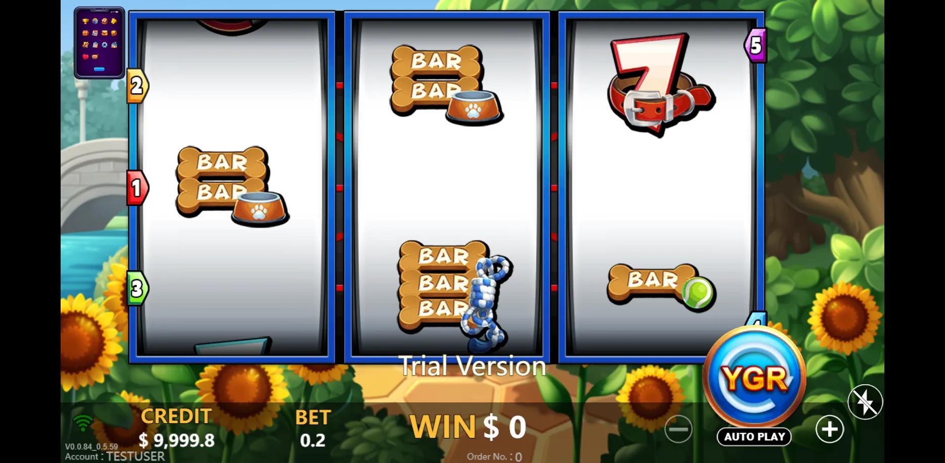 Dogs Vacation slot gameplay screenshot