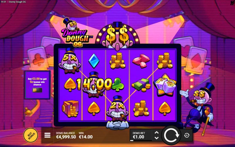 Donny Dough OG: tela do jogo